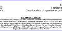 Avis d’enquête publique : entretien des cours d’eau (CCJLVD et CCSB)