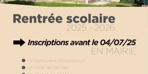 École de Peipin : inscriptions scolaires 2025/2026