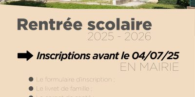École de Peipin : inscriptions scolaires 2025/2026