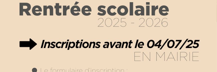 École de Peipin : inscriptions scolaires 2025/2026