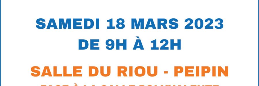 Mars Bleu à Peipin samedi 18 mars 2023 – Salle du Riou de 9h à 12h