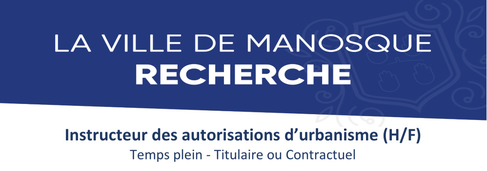 Bannière Manosque offre d'emploi