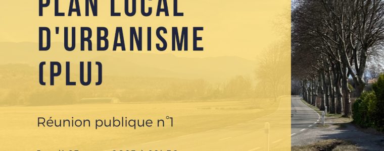Révision générale du PLU de Peipin : réunion publique jeudi 23 mars 2023 à 18h30