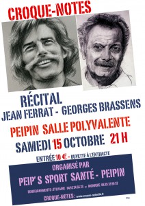 RÉCITAL JEAN FERRAT - GEORGES BRASSENS