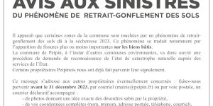 Sécheresse été 2023 : AVIS AUX SINISTRÉS