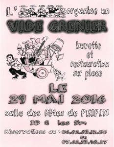 APEEP - Vide grenier - 29 mai 2016