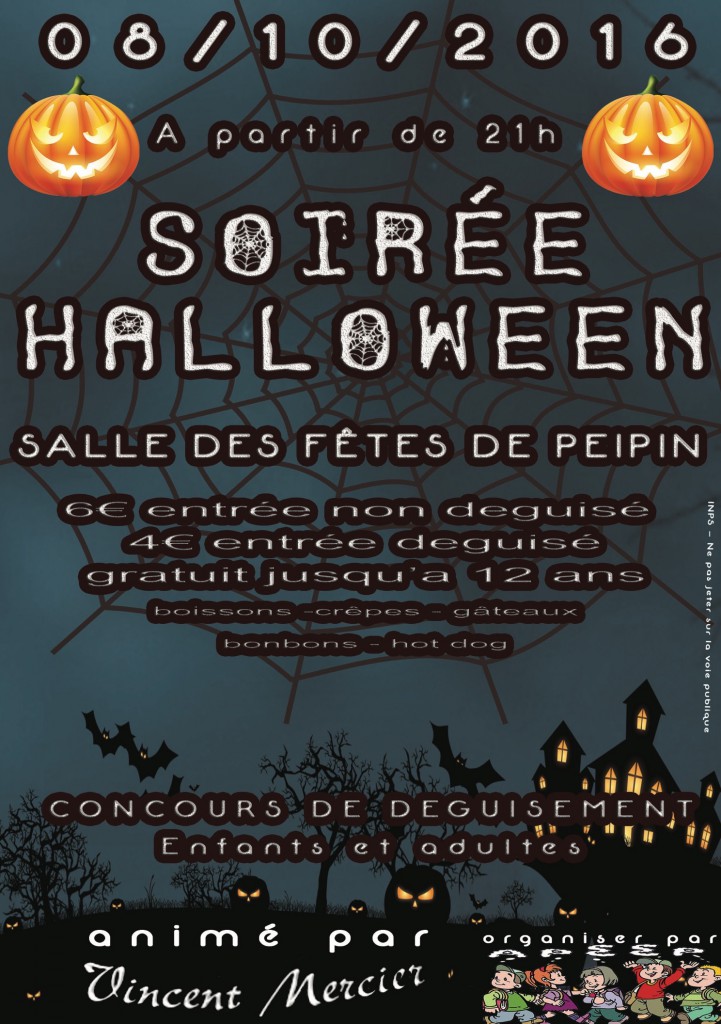 Apeep - Soirée Halloween - Samedi 8 octobre 2016 - Peipin