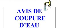 COUPURE D’EAU