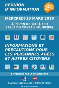 Réunion d'information Gendarmerie 30 mars