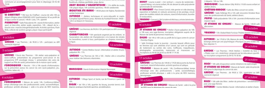 Octobre ROSE : mois de sensibilisation au dépistage du cancer du sein