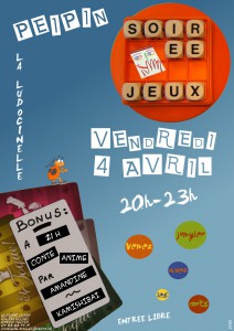 Soiree jeux le 4 avril spéciale mots !